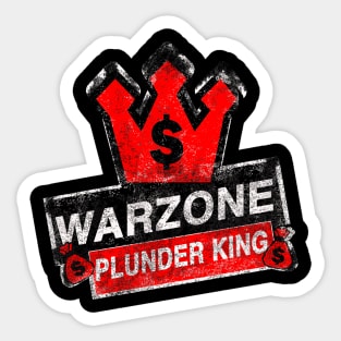 Warzone Plunder King Sticker